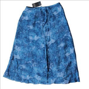 Dana Buchanan Blue Linen Blend Long NWT